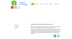 Desktop Screenshot of growthconsultinginc.com