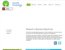 Tablet Screenshot of growthconsultinginc.com